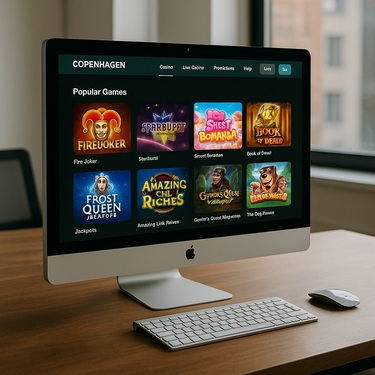 Copenhagen Casino - Desktop Platform Interface - Moderne Design